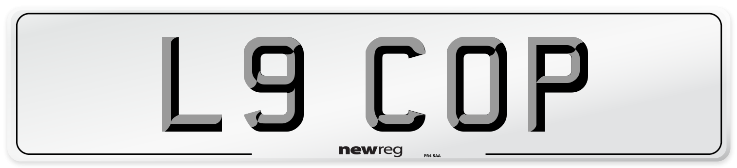 L9 COP Number Plate from New Reg
